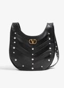 Valentino Garavani Hoboho schoudertas van lamsleer met studs