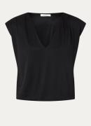 Selected Mira mouwloze top met schoudervulling