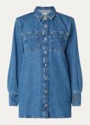 Fifth House Jena blouse van denim met steekzakken