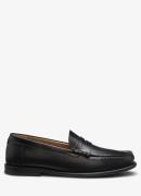BOSS Loafer van leer met logo