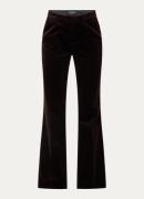 Zadig&Voltaire Prevy high waist flared fit pantalon van fluweel met st...
