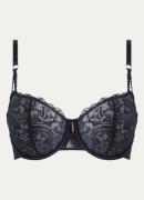 Aubade Satin Memories balconette bh van mesh met satijn