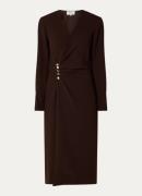 ba&sh Fiji midi jurk met split en V-hals