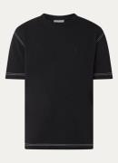 OLAF Contrast T-shirt met logoborduring
