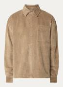 OLAF Regular fit overhemd van corduroy met borstzak