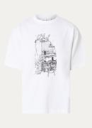 OLAF Sketched Atelier T-shirt met logoprint