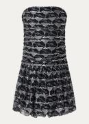 Fabienne Chapot Zephyr mini jurk met ruches en print