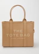 Marc Jacobs The Large Tote schoudertas van leer met logoprint