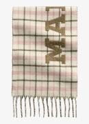 Marc O'Polo Denim Sjaal in wolblend met ruitdessin en logo