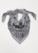 Zadig&Voltaire Blondie bandana sjaal van zijde 85 x 85 cm