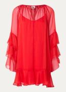 Dante 6 Solstice semi-transparante mini jurk met ceintuur