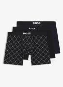 BOSS Boxershorts met logoband in 3-pack