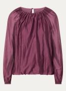 Selected Iris tuniek in lyocellblend met ruches