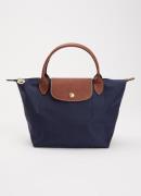 Longchamp Le Pliage Original handtas S met leren details