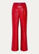 L.K.Bennett Sequin high waist wide fit pantalon met pailletten