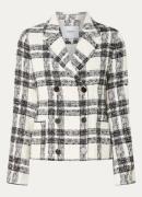 L.K.Bennett Clarisse double-breasted blazer met tweed-look
