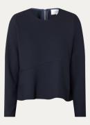 ba&sh Irine top met schoudervulling en ronde hals