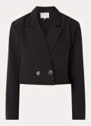 Fifth House Kenzy cropped blazer met strass en schoudervulling