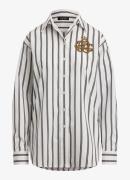 Ralph Lauren Relaxed fit blouse met streepprint en logoborduring