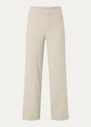 Ninepine Asana Relaxed high waist straight fit broek met ritszakken