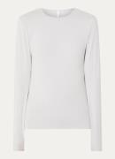 Ninepine Top van jersey met ronde hals