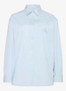 Calvin Klein Poplin blouse met logoborduring