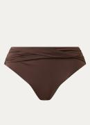 Seafolly High waisted bikinislip met plooidetail