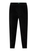 Benetton High waist tapered cropped pantalon van corduroy