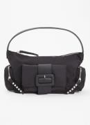 L.K.Bennett Zig schoudertas met imitatieparels