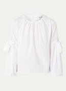 MUNTHE Raelyn tuniek met rugdecolleté en ballonmouw