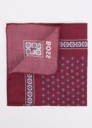 BOSS C-Pocket sjaal van lyocell met print 32 x 32 cm