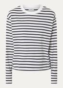 Marc O'Polo Denim Longsleeve met streepprint