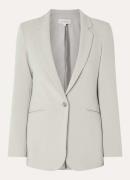 Expresso Blazer met paspelzakken