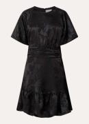 Neo Noir Sulli mini tuniekjurk met jacquard dessin en smockwerk