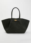 DeMellier The New York handtas van suède met logo