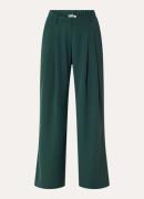 Summum High waist wide fit pantalon met steekzakken