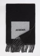 Jacquemus Sjaal van wol met logoprint 190 x 30 cm