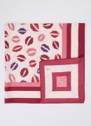 Benetton Sjaal met paisley dessin 90 x 90 cm