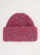 American Vintage Vitow muts in alpaca wolblend met gemêleerd dessin