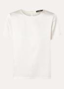 MaxMara Top van satijn met ronde hals