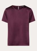 MaxMara Top van satijn met ronde hals