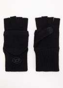 Diesel Wanten in wolblend met logoborduring