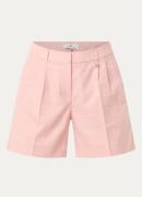 Fifth House Ivette high waist straight fit korte broek met persplooi