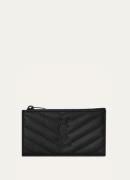 Saint Laurent Cassandre pasjeshouder van quilted kalfsleer