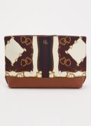 Ralph Lauren Top Zip clutch van katoen