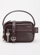 Acne Studios Schoudertas van kalfsleer met afneembare schouderriem