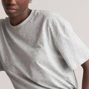 T-shirt loose, col rond, manches courtes