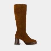 Bottes en croute de cuir Betina, talons