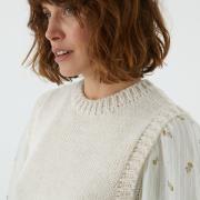 Pull sans manches, col rond