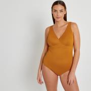 Maillot de bain 1 pièce triangle, matière reliéfée